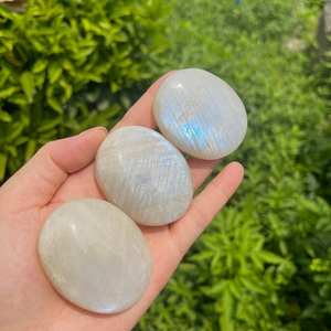 Piedra lunar llamativa de grado superior, piedra de Palma, forma de mezcla de piedras preciosas sueltas, piedra lunar Natural de alta calidad a precios de fábrica al por mayor a granel - Product Image 1