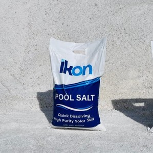 เกลือสระว่ายน้ำอุตสาหกรรมเกรด IKON ความบริสุทธิ์ 99.9% NaCl |   การปรับสภาพน้ำและการบำบัดน้ำ |   ได้รับการรับรองมาตรฐาน ISO - Product Image 1