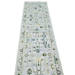 High-Trending Turkish Cotton Persian Oushak Rug Sets 8x10 Hand-Knotted Small <b>Runners</b> for Living Room Area Design Home Decor - Product Image 1