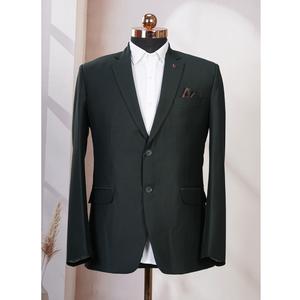 Traje de Oficina para Hombre de Excelente Calidad en Verde Oscuro para Conferencias, Entrevistas y Eventos Semi Formales Disponible al Mejor Precio - Product Image 1