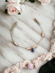 กำไลข้อมือสแตนเลสสตีลชุบทอง 18K ประดับเพชรซิคอน DAFNI BIG PAZAR สไตล์โบฮีเมียน ของขวัญสุดเทรนดี้สำหรับทุกเพศ - Product Image 4