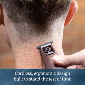 Recortadora de Cabello Ergonómica Recargable con Cuchilla en T, Dispositivo Portátil Inalámbrico de Plástico con Batería - Product Image 3