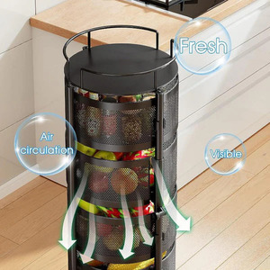 ชั้นเก็บผักและผลไม้สดสำหรับการเก็บเกี่ยวที่อุดมสมบูรณ์: ชั้นเก็บผัก & ผลไม้สีเขียว - Product Image 2