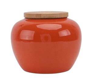 Pot de rangement en céramique moderne avec couvercle, récipient hermétique pour aliments, organisateur de cuisine durable, rangement élégant pour comptoir - Product Image 5
