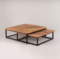 Ensemble de 3 tables basses en marbre de luxe avec base en métal doré, tables d'appoint rondes modernes, meubles de salon, décoration d'hôtel et de maison