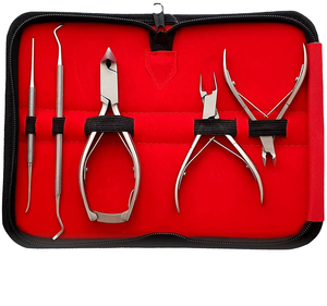 Stainless Steel Podiatry Tools <b>Kit</b> Heavy Duty Toenail Cutter Clipper for Ingrown <b>Nail</b> Removal - Product Image 6