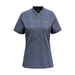 Camiseta informal ligera de manga corta para mujer, ropa de calle de punto transpirable personalizada, camiseta OEM con patrón sólido, característica antiarrugas - Product Image 1