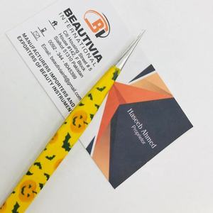 Pinzas rectas de diseño personalizado para extensión de pestañas de acero inoxidable sostenible con papel de Punta puntiaguda impreso con logotipo personalizado - Product Image 2