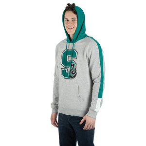 เสื้อฮู้ดดี้ผ้าฟลีซปักลายเชนิลล์แบบกำหนดเองสำหรับผู้ชาย ผ้าฝ้าย 100% มีกระเป๋า ราคาถูก ขายส่ง - Product Image 2