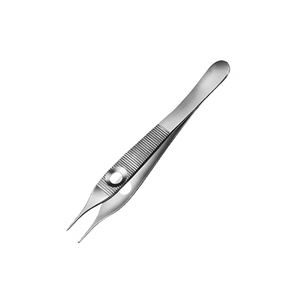 Pince à tissu adson en acier allemand à dents droites 1x2 120 mm 4.34 Inch Micro Tissue Surgical Adson Forceps - Product Image 4