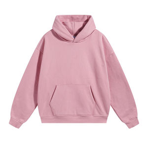 Sudadera con Capucha Extra Grande para Mujer 2025, Sudadera de Jersey Grueso, Invierno, Logotipo Personalizado con Estampado Frontal, Color Sólido, 100% Algodón - Product Image 5