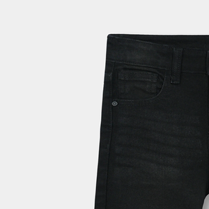 Pantalones cortos de mezclilla informales para hombre de cintura alta hechos en fábrica transpirables lavado ligero estilo recto gran oferta servicio OEM disponible - Product Image 3