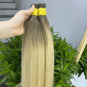 Venta al por mayor de extensiones de cabello humano vietnamita de doble estirado largo para Ombre recto a granel cabello virgen de alta calidad proveedor de suministro - Product Image 3
