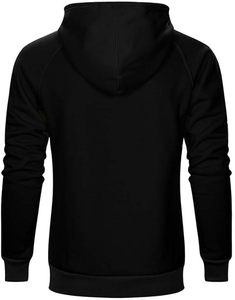 Sweat à capuche broderie Logo unisexe 100% coton pull noir Plan sweats à capuche hommes surdimensionnés hommes sweats à capuche lourds - Product Image 5
