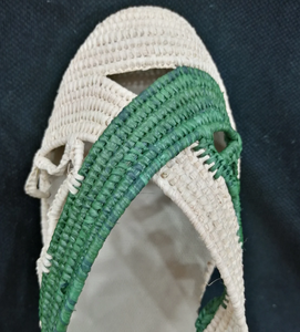 Handmade Raffia Sandal,straw <b>Shoes</b> for Women Coustmized Natural Raffia slippers - Product Image 2