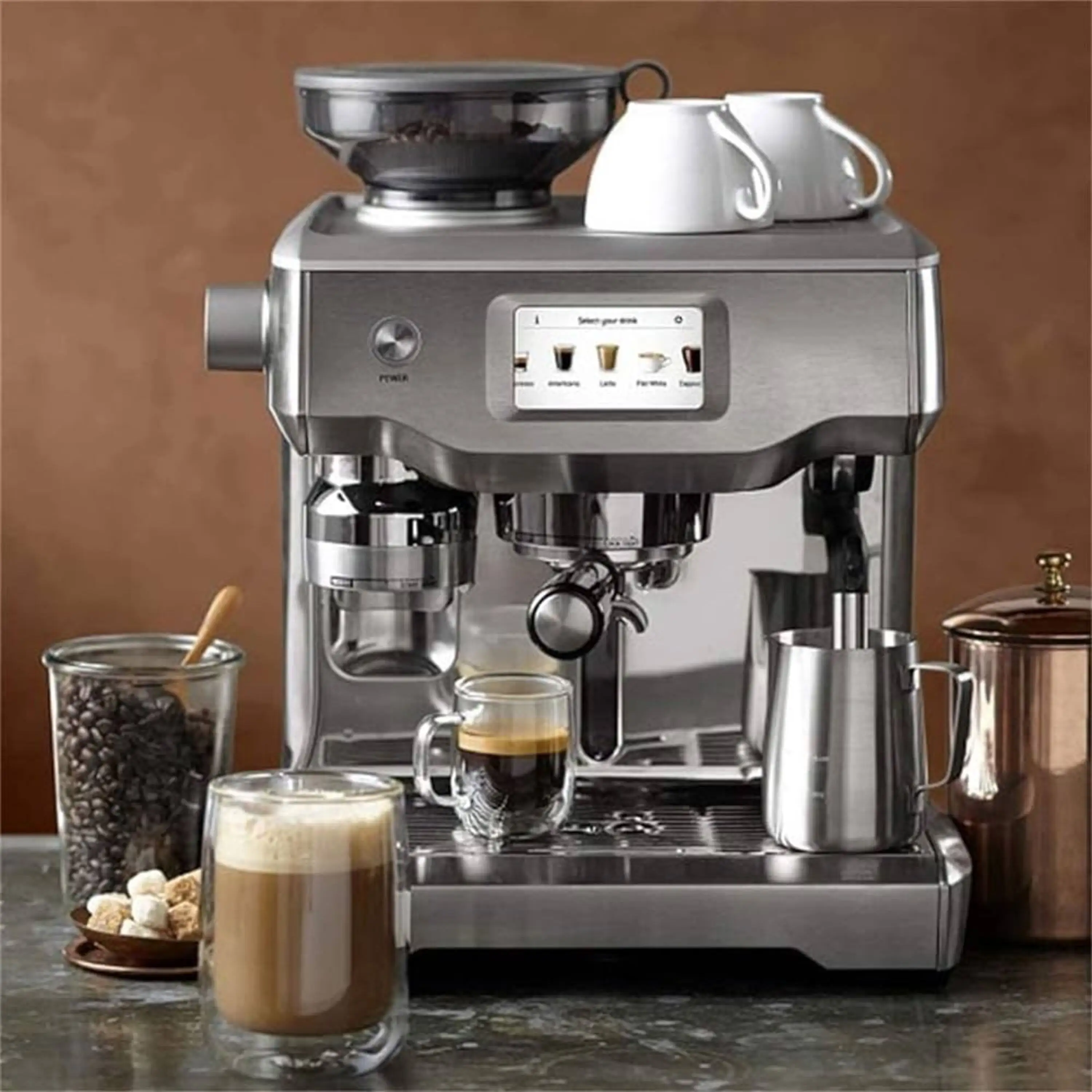 Preço de fábrica Qualidade Breviles BES990BSS Totalmente Automático Máquina De Espresso Oracle Touch Máquina De Café Para Venda A Granel/Varejo