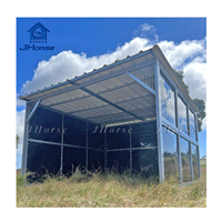 Box de stockage temporaire pour chevaux en plastique et bois, portable, à prix abordable, taille personnalisée, abri pour chevaux