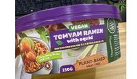 Sauce végétale halal et végétalienne prête en 3 minutes, prêt à manger, Ramen Tom Yam au calmar, de la marque Quick Fast Foods Konjac Manufacturer Supply.
