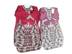 Trajes Shalwar Kameez de Fiesta para Niñas al por Mayor, Bordados con Encaje, de Algodón Transpirable, Cuello en V, Estilo Pakistaní - Product Image 5