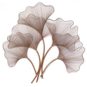 Modern metal <b>wall</b> art floral design suitable for decorating home interiors office spaces restaurants or luxury hotel <b>walls</b> - Product Image 1