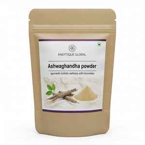 Poudre d'Ashwagandha naturelle extraite des racines, idéale pour l'inclusion dans les compléments alimentaires et les recettes de l'Inde - Product Image 4
