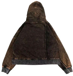 2025 nouveauté léger couleur unie hommes bouffée sweat à capuche imprimé Direct usine hommes bouffée impression sweats à capuche - Product Image 5