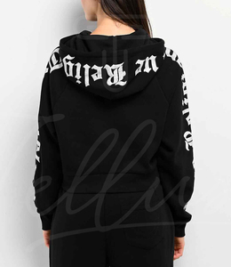 Custom logo Blank <b>Rhinestone</b> Hoodies Manufacturer <b>Jacket</b> Garment Cotton Zip up Men Hoodie with <b>Rhinestones</b> Customized - Product Image 4