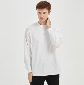 T-shirts décontractés pour hommes en gros, manches longues, tissu rafraîchissant Sorona, t-shirt classique, t-shirts à manches longues - Product Image 4