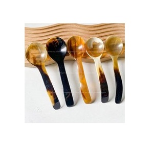 Cubiertos de cuerno de búfalo natural de marca ecológica, diseño de forma personalizada con acabado pulido natural para suministros de cocina para hoteles - Product Image 1