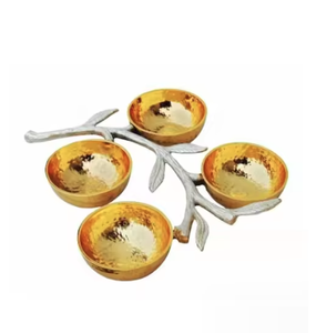 Bols de service de haute qualité cercles ronds en métal attachés 2025 Design bonbons Fruits manger bol Table à manger bols de fruits décoratifs - Product Image 4