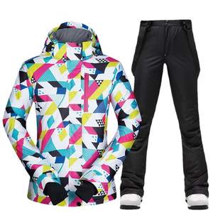 Traje de nieve de esquí Unisex de alta calidad para hombres y mujeres, traje de esquí de dos piezas cálido de cuerpo completo, ropa de invierno de talla grande - Product Image 5