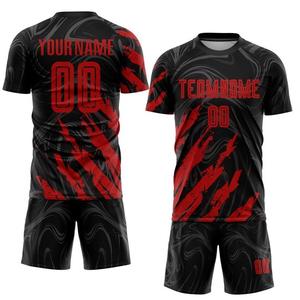 Conjunto de uniforme de fútbol infantil con logotipo personalizado de alta calidad, ropa deportiva nueva con Jersey y pantalones cortos de alta calidad, servicio OEM - Product Image 1