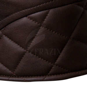 Chaqueta de Cuero Transpirable para Hombre, Estilo Motero, Abrigo de Invierno con Logotipo en la Espalda para Adultos - Product Image 6
