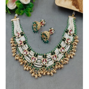 ชุดสร้อยคอพร้อมต่างหูทองเหลืองชุบทองประดับมอสซาไนต์คุณภาพพรีเมียมสุดหรูสำหรับผู้หญิง เหมาะสำหรับเป็นของขวัญในงานปาร์ตี้ งานแต่งงาน และวันครบรอบ - Product Image 2