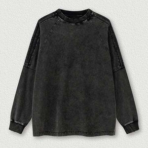 Sudaderas con Capucha Extra Grandes de Alta Calidad, Diseño OEM Personalizado, Lavado Ácido, Estilo Vintage para Hombre, Materiales Personalizados - Product Image 3