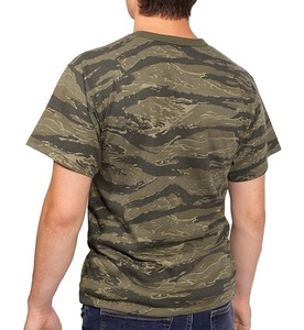 Nouveaux T-shirts tactiques de camouflage pour hommes, personnalisés, imprimés, en polyester, coton et élasthanne, écologiques, à séchage rapide, pour la chasse, la randonnée et le désert - Product Image 4
