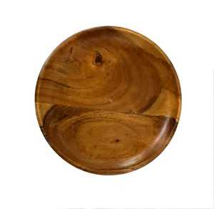 Platos de madera con estilo para fiestas Platos de madera funcionales para servir por glowin fashion - Product Image 3