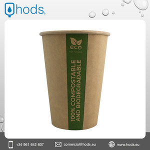 Vaso de papel recubierto de PLA compostable y reciclable de 210ml de la mejor calidad para servir bebidas frías y calientes - Product Image 5