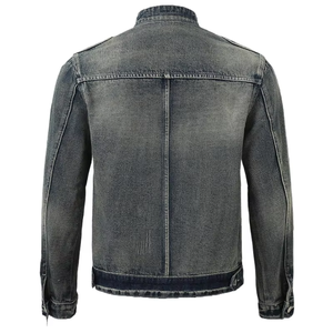 Chaqueta Vaquera Premium para Hombre, Resistente al Viento, Transpirable, Gruesa, con Parches Bordados, Estampado Personalizado en la Parte Delantera y Múltiples Bolsillos - Product Image 2