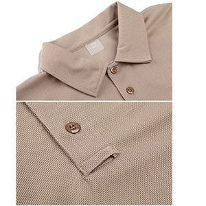 Venta al por mayor logotipo personalizado camisas formales de los hombres de talla grande de manga completa para Polo camiseta transpirable de moda camiseta para hombres - Product Image 6