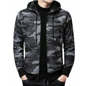 Transpirable personalizado algodón francés Terry camuflaje Sudadera con capucha vintage desgaste grandes bolsillos camuflaje Sudadera con capucha - Product Image 3