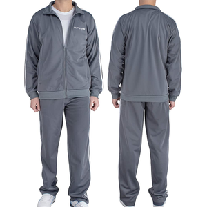 Chándal para correr personalizado para hombre-Sudadera con capucha elástica y pantalones de chándal con pantalones Cargo Hecho a pedido Ropa para correr en blanco - Product Image 4