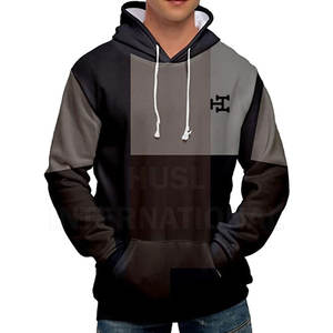 Pull-over à impression bouffante avec logo personnalisé pour adultes Nouveau design Top ventes Sweat à capuche bouffant avec votre propre logo pour hommes - Product Image 4