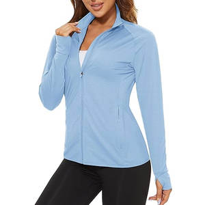 Veste de golf pour femme, col montant, tricotée, coupe confortable, idéale pour l'entraînement de golf en extérieur et le quotidien - Product Image 1