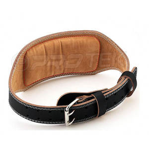 เข็มขัดหนังวัวสำหรับฟิตเนสและยิมยกน้ำหนักปรับแต่งโลโก้ได้ - Product Image 2