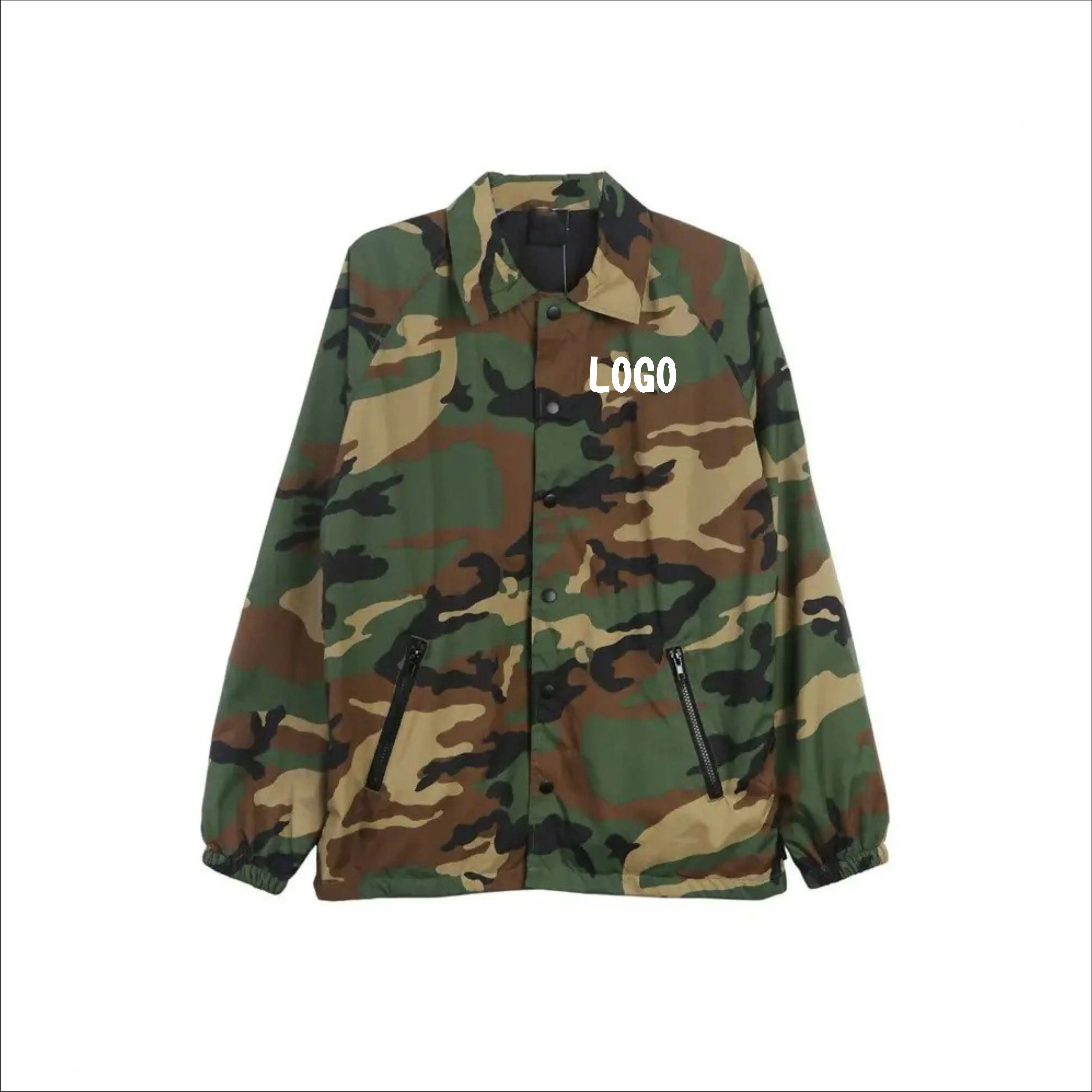 Veste de camouflage en nylon pour homme, coupe-vent, imperméable, logo personnalisé, prix d'usine 2023, Offre Spéciale