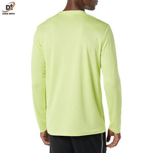 Camisa térmica personalizable de manga larga de algodón pesado y fibra de bambú para hombre Diseña tu propia camiseta - Product Image 4