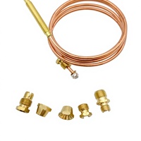 Ensemble de thermocouples universels en laiton de 900 mm, 5 pièces, pour cuisinière et chauffe-eau extérieurs, dispositif de protection contre l'extinction de flamme durable pour four et chauffe-eau