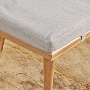 ชุดโต๊ะรับประทานอาหารกลางแจ้งไม้สักธรรมชาติ พร้อมเบาะรองนั่ง สำหรับสวน วิลล่า เฟอร์นิเจอร์บ้าน คุณภาพดีที่สุด - Fatya - Product Image 6