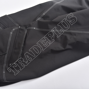 Pantalon de neige imperméable Baggy noir de meilleure qualité pour extérieur avec bouches d'aération Boucles de ceinture Taille réglable et poches fonctionnelles à fermeture éclair - Product Image 5